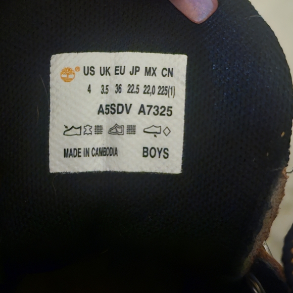 Timberland Kids Brown and Black Boots - Picture 7 of 10